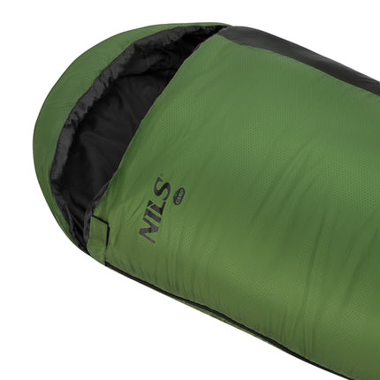 Ultralengvas miegmaišis, juodai žalias, 5-20C, 710g