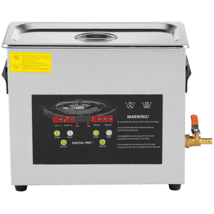 Ultrasonic Cleaner 6L, 40kHz, Heater and Digital Timer