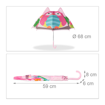 Vaikiškas skėtis su 3D motyvais