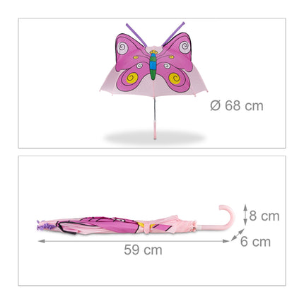 Vaikiškas skėtis su 3D motyvais