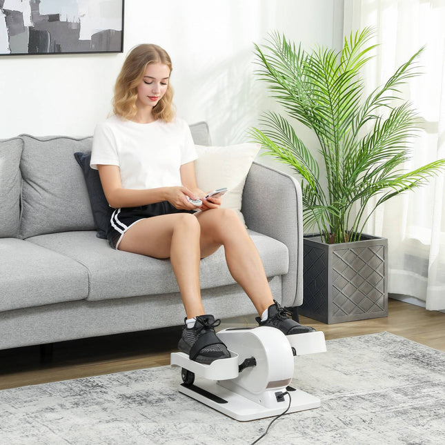 Po stalu dedamas elektrinis elipsinis treniruoklis, 12 greičių, 7 pasipriešinimo lygiai