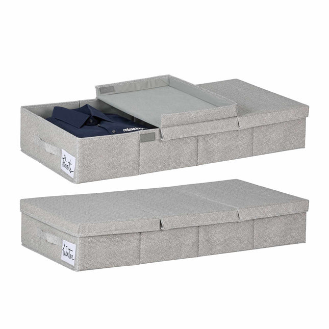Po lova pastatomos komodos su dangčiais, 2 vnt. pakuotėje