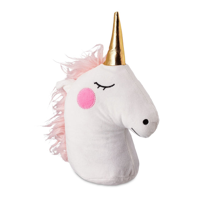 Unicorn door stop in white