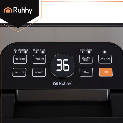 Vacuum Sealer 125W, Double Pump, Built-In Cutter, 95 kPa