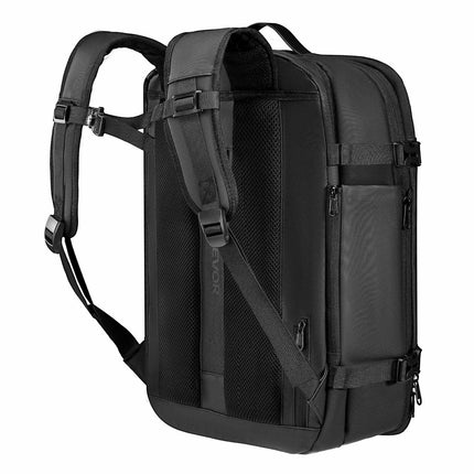 Vacuum Travel Backpack 65L with Pump, TSA Lock, Black