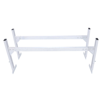 Van Roof Ladder Rack, 2-Bar Aluminum, 400 lb, Adjustable