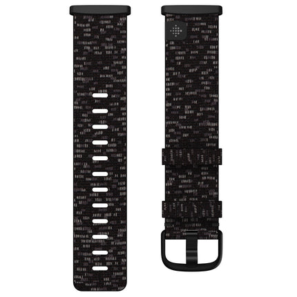 Versa 3/4,Sense/Sense 2 Woven Band Charcoal L