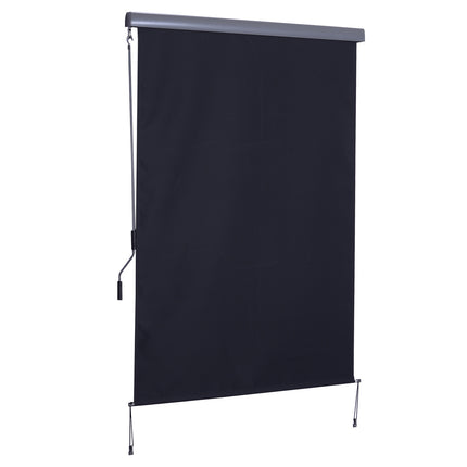 Balcony Roller blind, Polyester, Wind protection, 140x200 cm