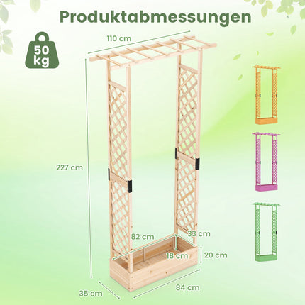 Vertikalus sodinimo dėklas su grotelėmis ir pakabinamu stogu