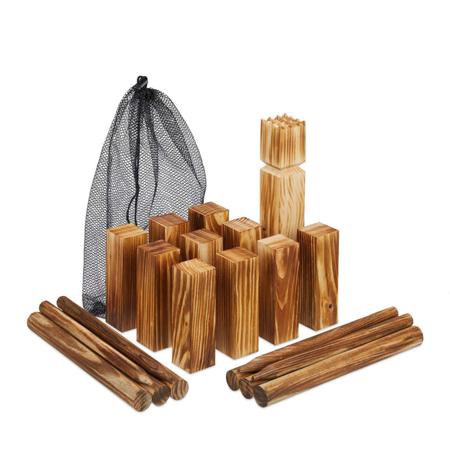 Viking Kubb medinis žaidimų rinkinys