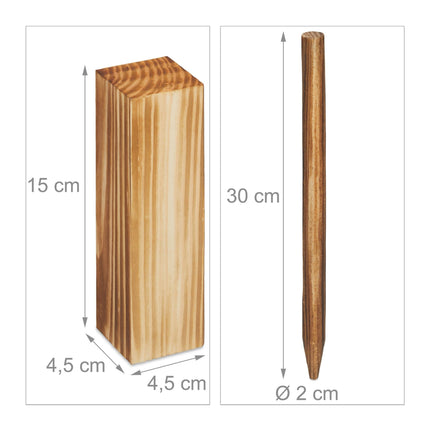 Viking Kubb medinis žaidimų rinkinys