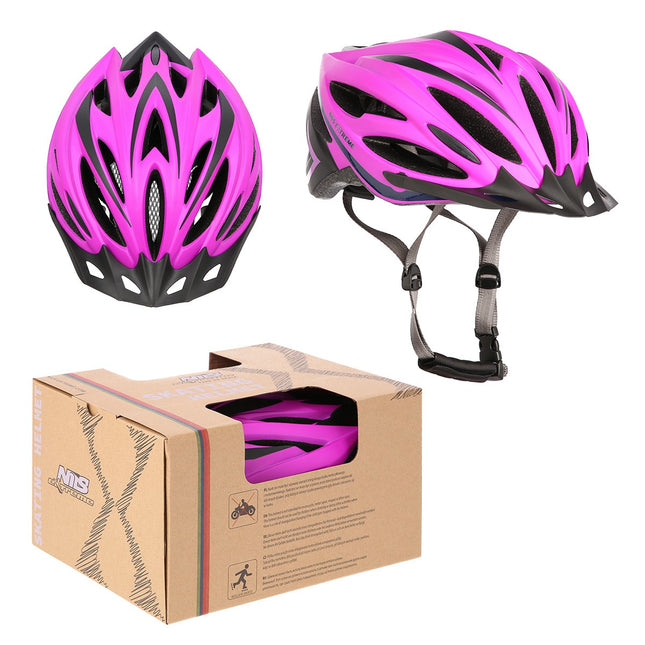 Violetinės-mėlynos spalvos M dydžio šalmas, 53-58 cm