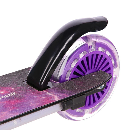 Violetinis sulankstomas paspirtukas, reguliuojamo aukščio, lengvas