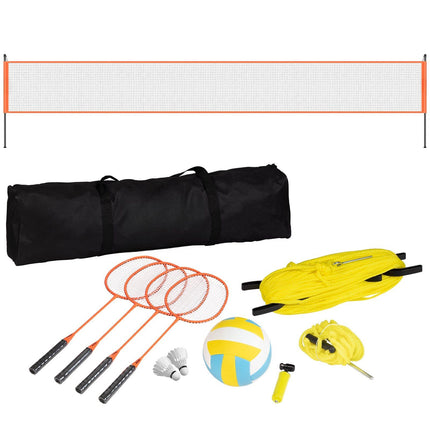 Volleyball and Badminton Net Set – Adjustable, Portable