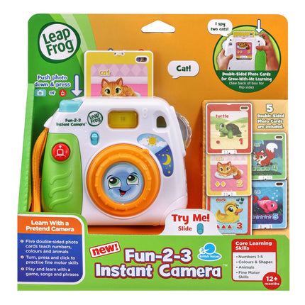 Vtech edukacinis žaislas „Fun-2-3“ momentinis fotoaparatas (anglų kalba)