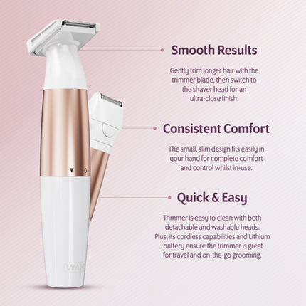 Wahl Trim & Shave bikinio srities kirpimo mašinėlė jautrioms vietoms