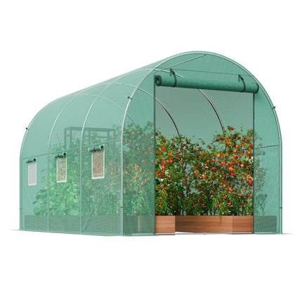 Walk-In Tunnel Greenhouse 9.6x6.4x6.2 ft, 6 Windows
