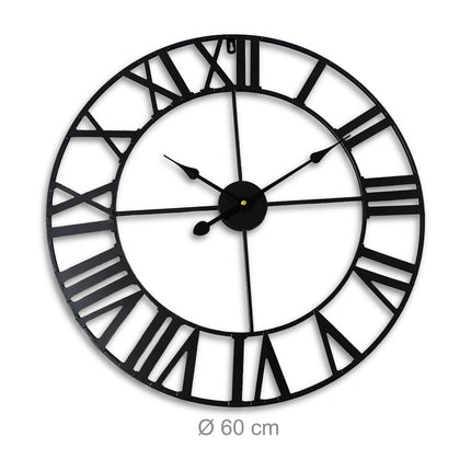 Sieninis laikrodis, romėniški skaitmenys, 60 cm skersmens