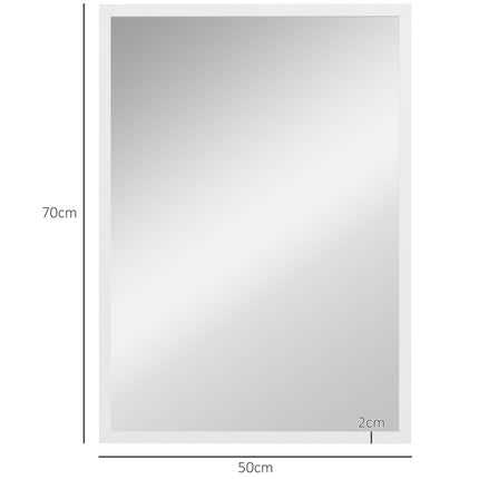 Sieninis veidrodis 50x70 cm, MDF rėmas, lengvai montuojamas