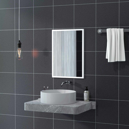 Sieninis veidrodis 50x70 cm, MDF rėmas, lengvai montuojamas