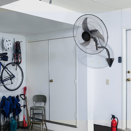 Wall-Mount Fan 17.5 Inch, 4000 CFM, 3-Speed Oscillating