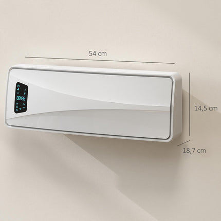 Sieninis 2000 W keraminis šildytuvas su laikmačiu ir LED ekranu