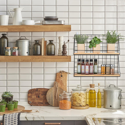 Sieninė lentyna industrinio stiliaus XL