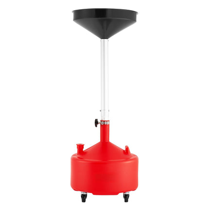 Waste Oil Drain Tank, 30L, Adjustable Funnel, Wheels