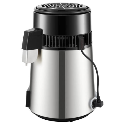 Water Distiller 4L, 1.5L/H Timer, Dual-Temp