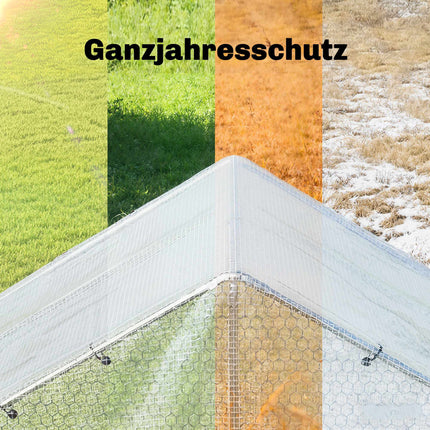 Vandeniui atsparus brezentas 4x6m, 140g/m², UV atsparus, su žiedeliais