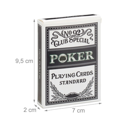 Vandeniui atsparios plastikinės pokerio kortelės