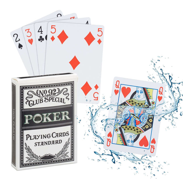 Vandeniui atsparios plastikinės pokerio kortelės