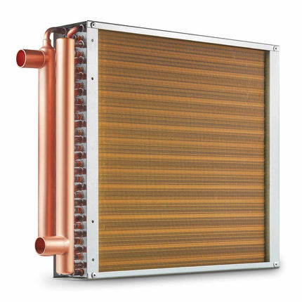 Water-to-Air Heat Exchanger 16x16 in, 3-Row, 3/8 in Ports