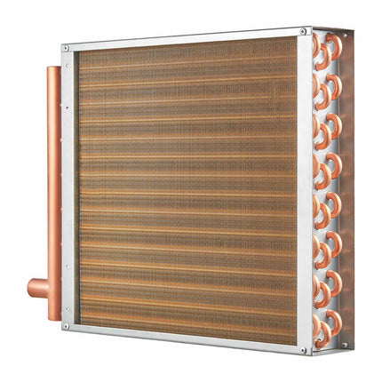 Water-to-Air Heat Exchanger 16x16 in, 3-Row, 3/8 in Ports