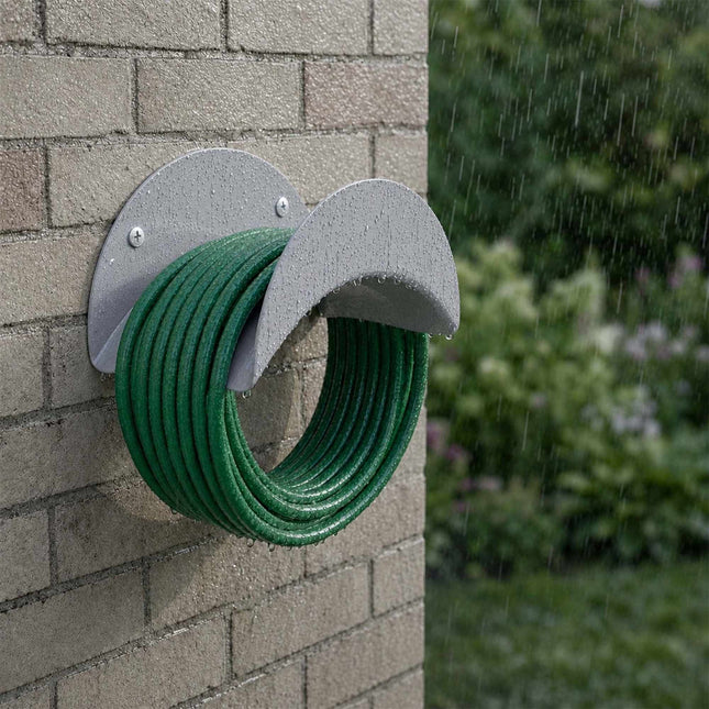 Orui atsparus geležinės žarnos laikiklių rinkinys, 3 vnt., sidabrinis