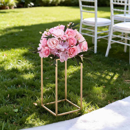 Wedding Flower Stand Set, 10-Pack, 15.75-Inch, Gold
