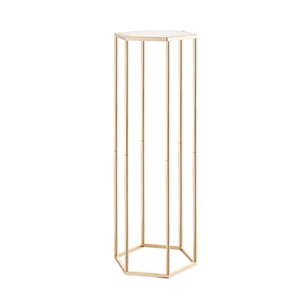 Wedding Flower Stand Set, 10-Pack 31.5-Inch Gold Hexagonal