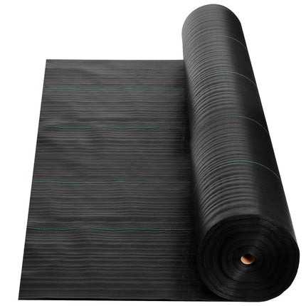 Weed Barrier Fabric 4 x 35.1 m, 100 g PP Woven, Black