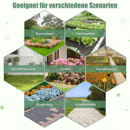 Weed control fleece 50m² garden fleece against weeds weed film PP black 25 x 2m-100 g/m²