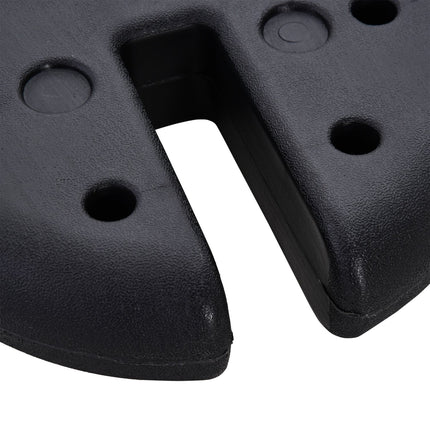 Svoris vakarėlių palapinei, paviljono svoris gali būti pripildytas iki 5 kg, HDPE plastikas, juodas, Ø25x6cm