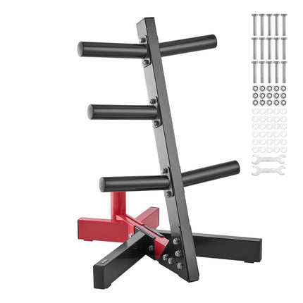 Weight Plate Rack, L-Frame for 2-Inch Plates, 500 lb Capacity