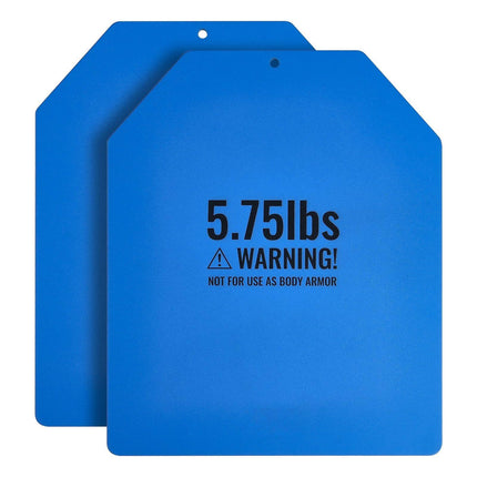 Weight Vest Plates, 5.75 lb Pair, Steel Contoured