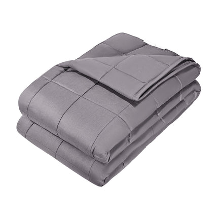 Weighted Blanket 25 lb, King 80 x 87 in, Cotton, Gray