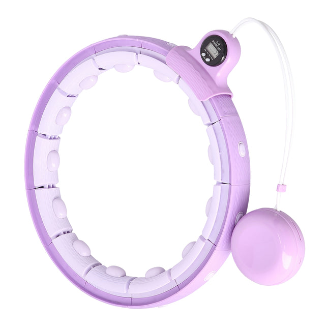 Pasvertas hula lankas su skaitikliu, violetinis