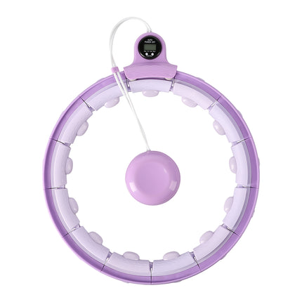 Pasvertas hula lankas su skaitikliu, violetinis