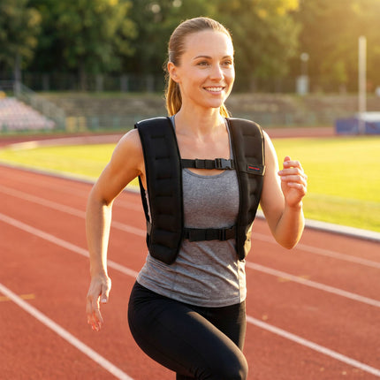 Svorinė treniruočių liemenė 10 kg su šviesą atspindinčiomis juostelėmis