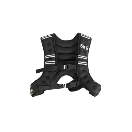 Svorinė liemenė 5 kg, neopreno, reguliuojami dirželiai, šviesą atspindinti