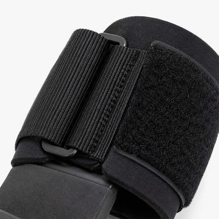 Weightlifting Wrist Hooks Set of 2, Neoprene Padding, Black/Red, 150 kg