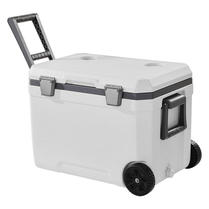 Wheeled Portable Cooler 45 QT, 60-Hour Ice Retention