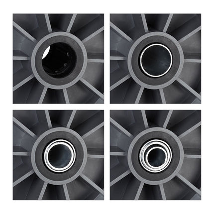 Karučio ratukai 4.80 4.00-8 su adapteriais